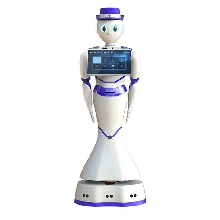 Parodų salės tarnyba humanoido robotas